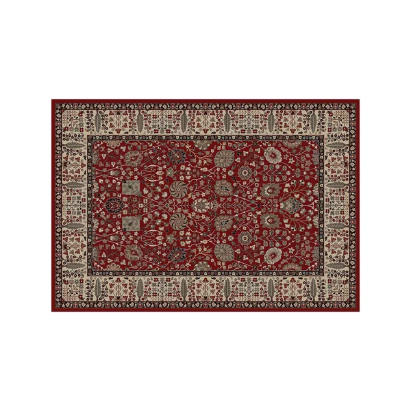 Concord Global 5&3x22 x 7&7x22 Red Persian Classics Vase Area Rug