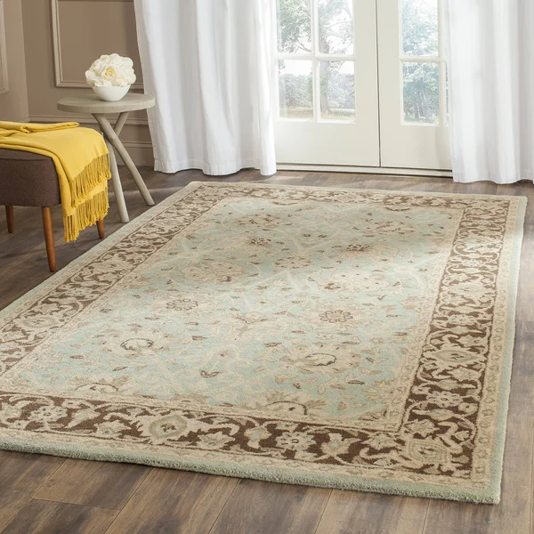 Safavieh Antiquity Green/Brown Area Rug; 5& x 8&
