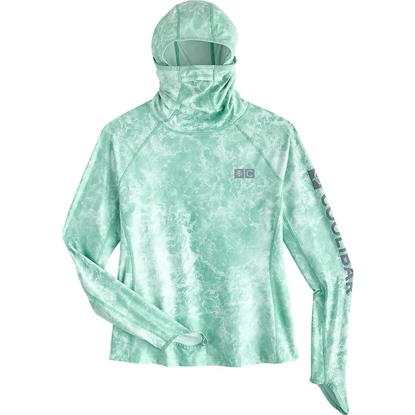 Coolibar Plus Size Women's Paros Sailing Hoodie - Shirts for Women, Green, 3X