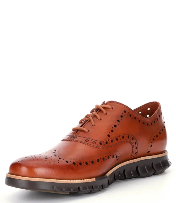 Cole Haan Men's Zerogrand Wing Oxford, British Tan, 7 M US