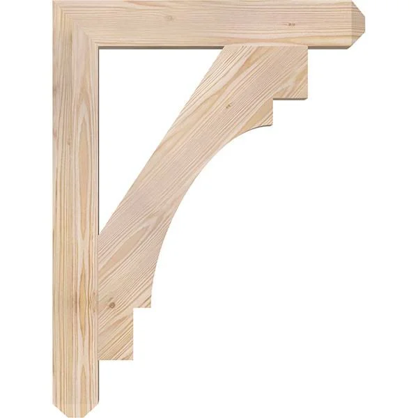 3 1/2x22W x 24x22D x 32x22H Merced Craftsman Smooth BRACKET, Douglas Fir