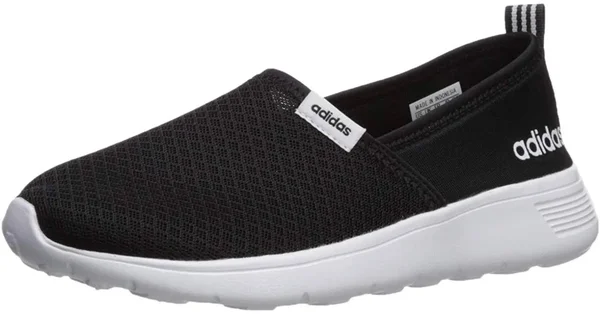 Adidas Lite Racer Slip-On Shoes - Women's - Core Black, Cloud White - 7.5