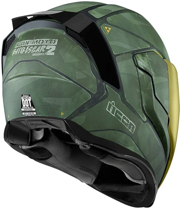 Icon Airflite Battlescar 2 Helmet - Green - XL