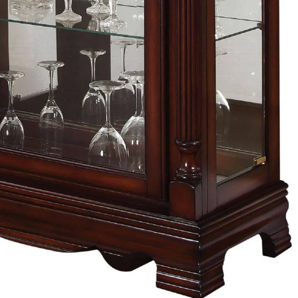 Acme Carrie Curio Cabinet Cherry