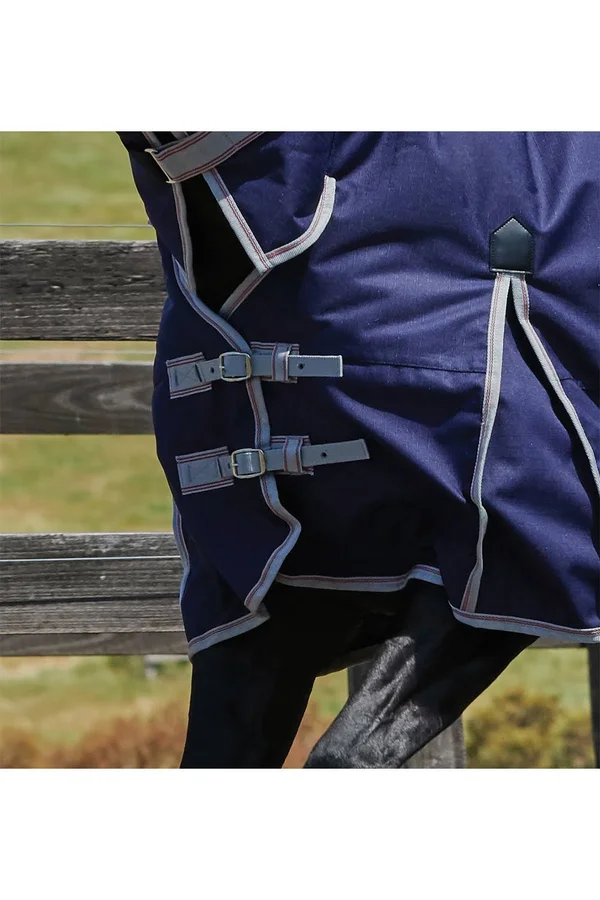 Weatherbeeta ComFiTec Essential Combo Neck Lite Navy, Silver, Red
