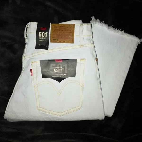 Levi&s Jeans, Levis Premium 501 Skinny Jeans, Color: Blue/Red/White, Size: 26, Kaaayscloset&s Closet