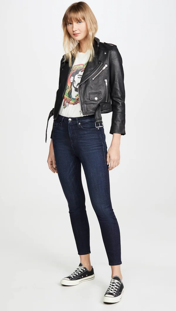 Good American Good Waist Crop Skinny Jeans Blue025 22