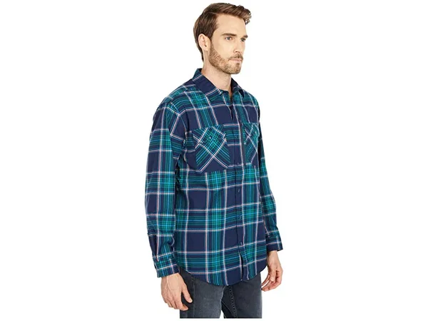 Burton Men's Brighton Performance Flannel - Dress Blue Classic, M
