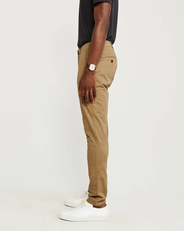 Abercrombie & Fitch Men's Super Skinny Chinos in Dark Khaki - Size 28 x 30