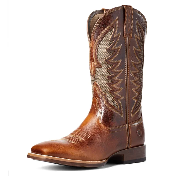 Ariat Men's VentTEK Ultra Gingersnap Brown Square Toe Boots 10035938