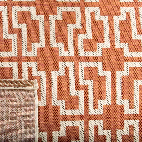 Safavieh Courtyard CY6015-268 7&10x22 x 7&10x22 Square Navy, Beige Area Rug