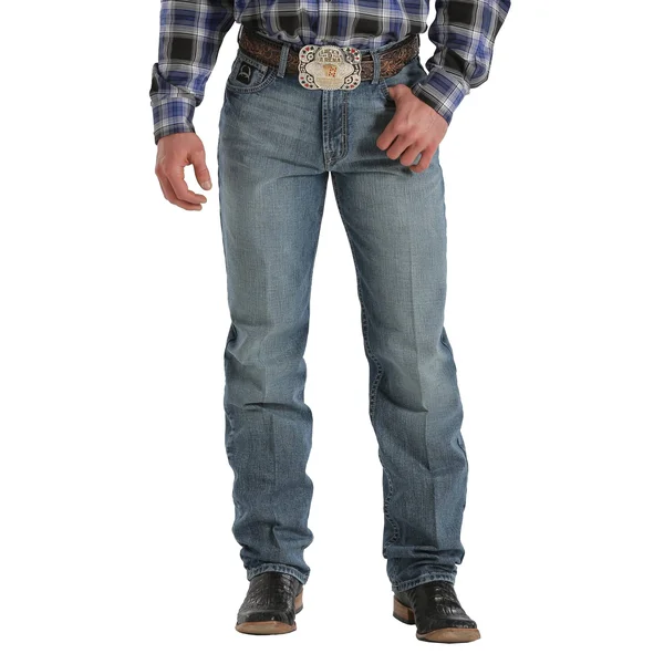 Cinch Men's Black Label 2.0 Medium Stonewash Jeans