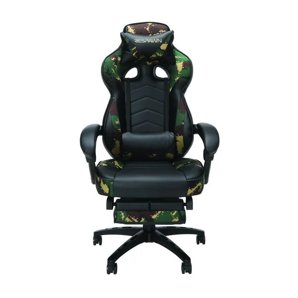 Respawn 110 Racing Style Gaming Chair, Reclining Ergonomic Chair with Footrest Forest Camo
