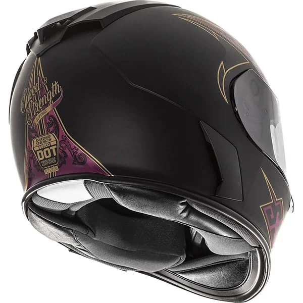 Speed & Strength SS900 Scrolls Helmet (Large, Black/Red)