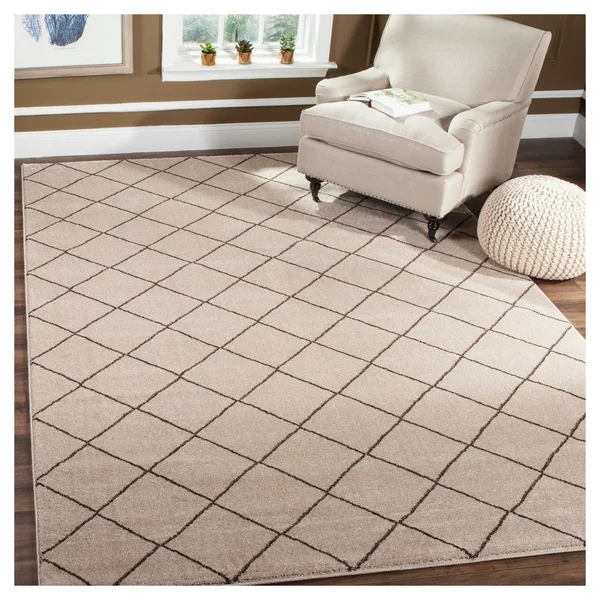 Safavieh Tunisia Creme & Brown 9& x 12& Rug