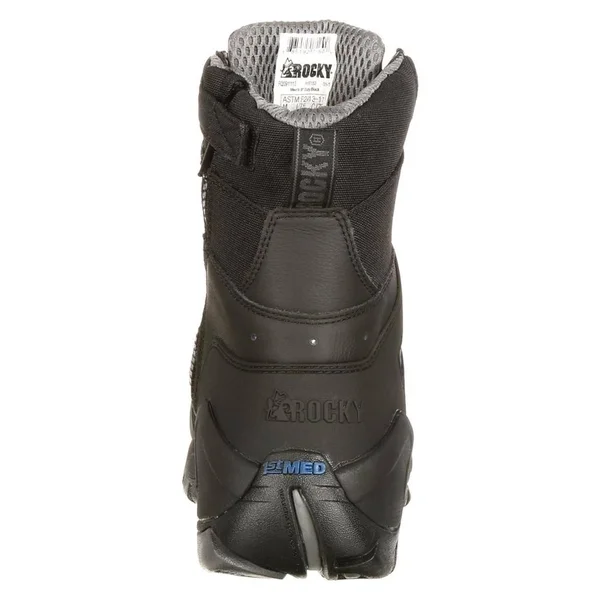 Rocky 1st Med Carbon Fiber Toe Side Zip Waterproof Boots (Black)