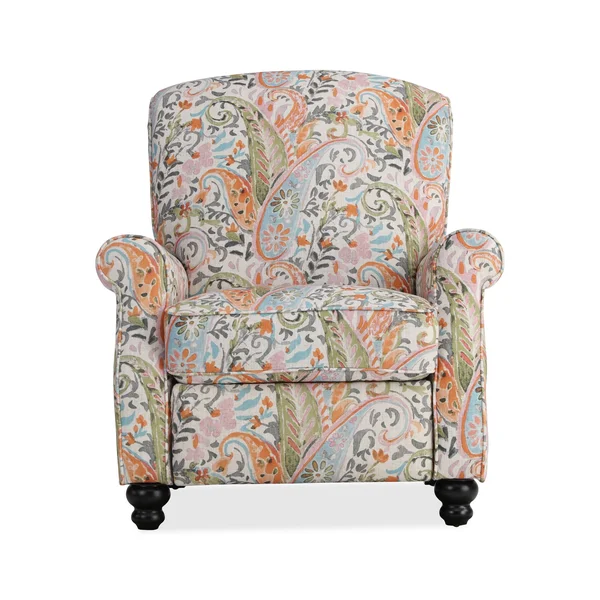 Domesis Panozzo Push Back Recliner Chair Blue Green Suzani
