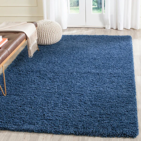 Safavieh Laguna Shag SGL303K 5&3x22 x 7&6x22 Blue Area Rug