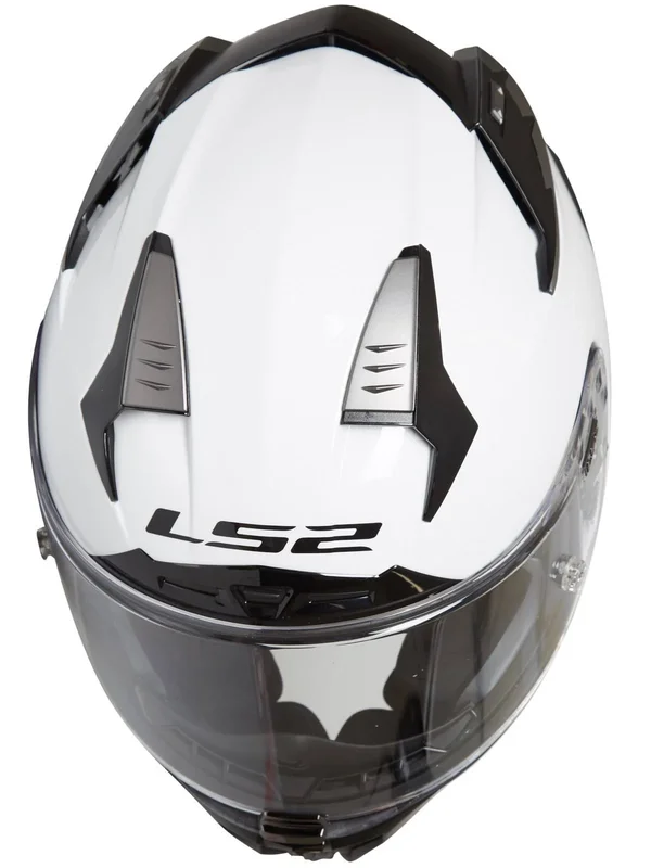 LS2 FF327 Challenger Solid Helmet, White, Size S