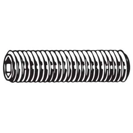 Fabory U07860.043.0050 Set Screw, zinc P, 14, Flat, 1/2in, PK50
