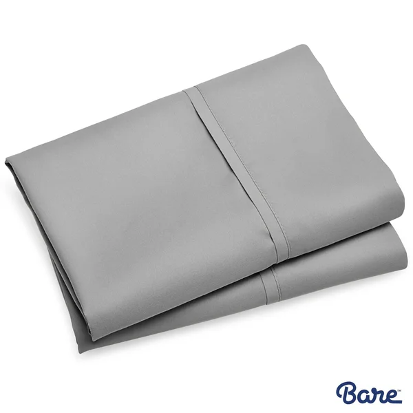 Premium 1800 Series Ultra-Soft Microfiber Pillowcase by Bare Home Light Grey, Size: Standard