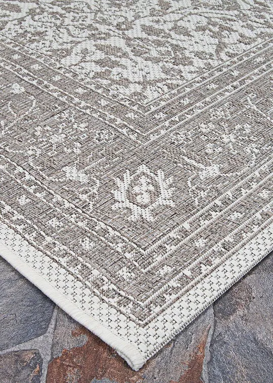 Couristan Marseille Carmoux Area Rug, Mushroom, 2&3x22 x 11&9x22 Runner