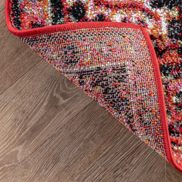 nuLOOM Rugs Indoor/Outdoor Transitional Emblem Patrice Orange 8& 10x22 x 12& Area Rug