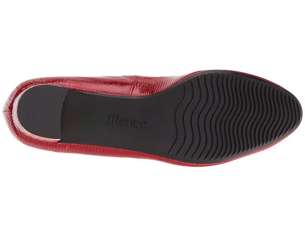 Women's J. Renee Bambalina Low Block Heel Pump, Size: 9, Red