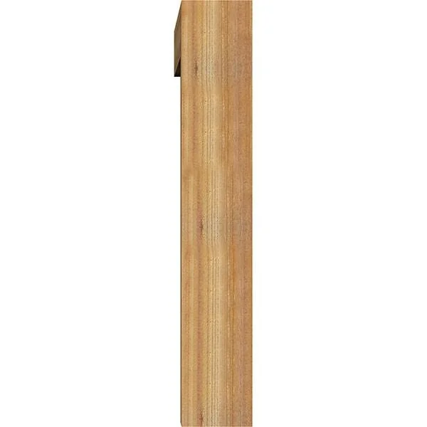 Ekena Millwork BKT0806X48X48IMP05RWR 8x22W x 48x22D x 48x22H Imperial Block Rough Sawn Bracket w/ Offset Brace - Western Red Ceda