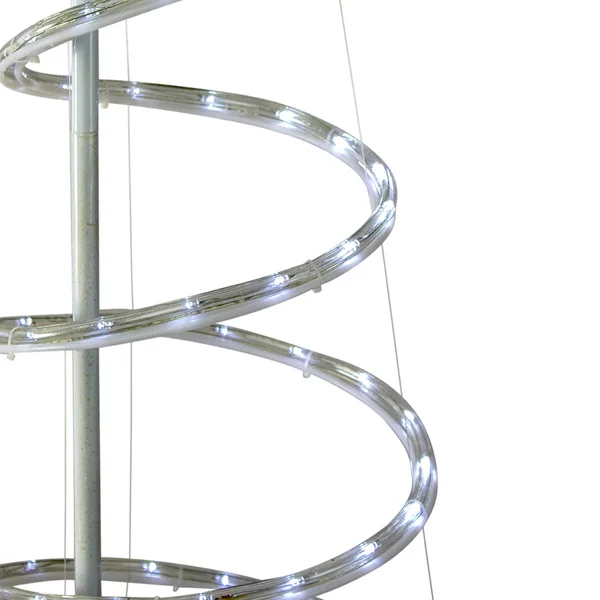 Hofert 7’ LED White Spiral Rope Light Tree with Star Tree Topper