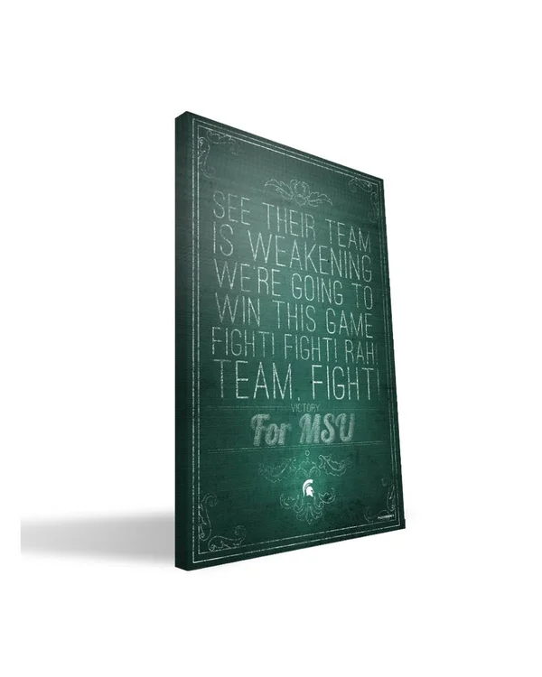 Michigan State Song 24x36 Canvas
