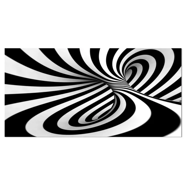 Design Art Spiral Black N& White - Abstract Art Canvas Print