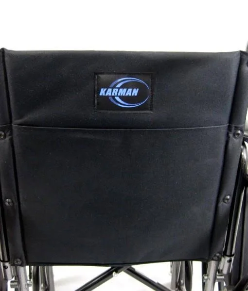 Karman LT-800T 18 inch Seat 34 lbs. Lightweight Steel Wheelchair with Fixed Armrest