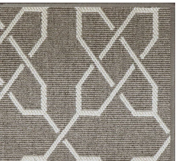 Custom Royale Wool Rug, Ivory/Gray, 3' x 4'