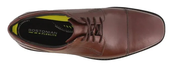 Men's Bostonian Wenham Cap Brown Leather Size 7.5 Medium