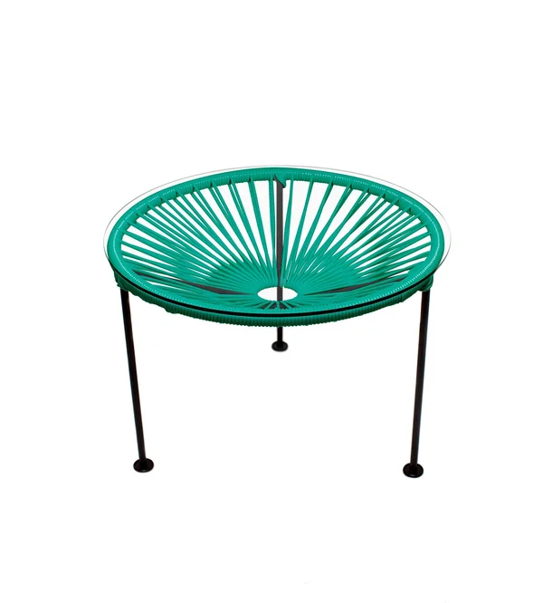 Innit Zica Table Turquoise Weave on Black Frame