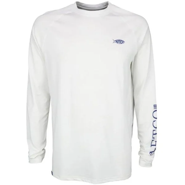 Men's Yurei Air-O-Mesh Long Sleeve Performance Shirt - White, M, Mountain High Outfitters