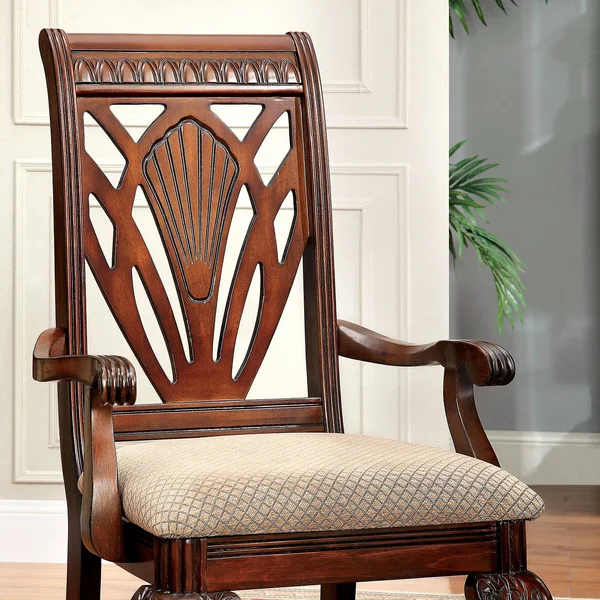 Petersburg I Cherry Arm Chair Set of 2