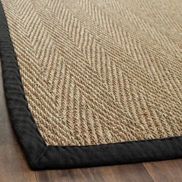 Safavieh Fiber Maisy Border Area Rug - Natural/Black