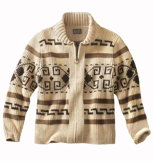 Pendleton Original Westerley Sweater - Men's Tan/Brown, M