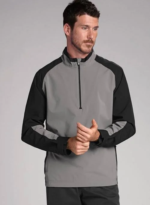 Cutter & Buck MCO00937 Men WeatherTec Summit Half-Zip Black S