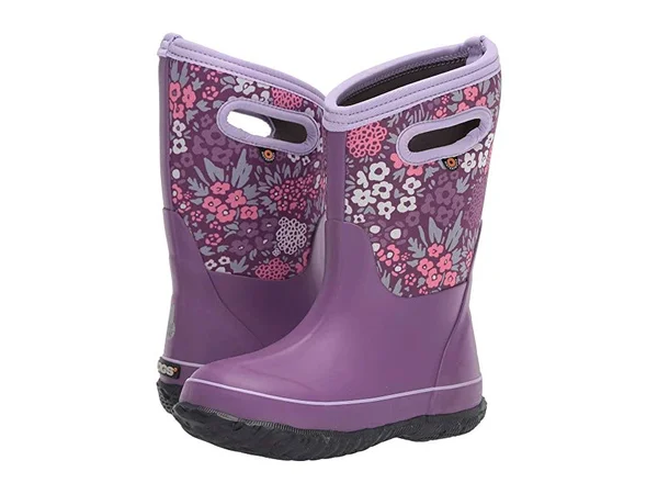 Bogs Kids& Classic Big NW Garden Boot - 11 - Violet Multi