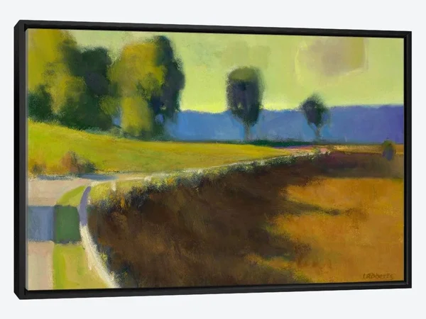 Framed Canvas Art - Late Afternoon - The Pyrenees by Ian Roberts ( Floral & Botanical > Tree Art art)