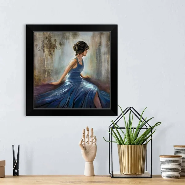 City Dreams VI - Black Framed Wall Art, 16x16, Great Big Canvas