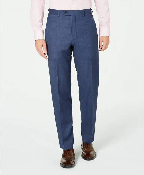 Lauren Ralph Lauren Edgewood Men's Casual Pants Blue Birdseye : 36 32