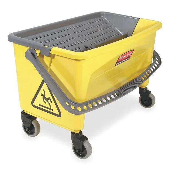 Rubbermaid HYGEN Press Wring Bucket for Microfiber Flat Mops - Yellow