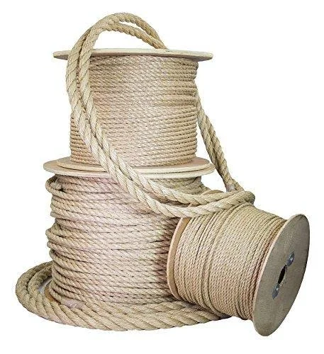 Ravenox Twisted Unmanila Rope, ProManila Polypropylene Cord for Indoor Outdoor Use, 3/16-in to 2-Inch Diameter, for Landscapi