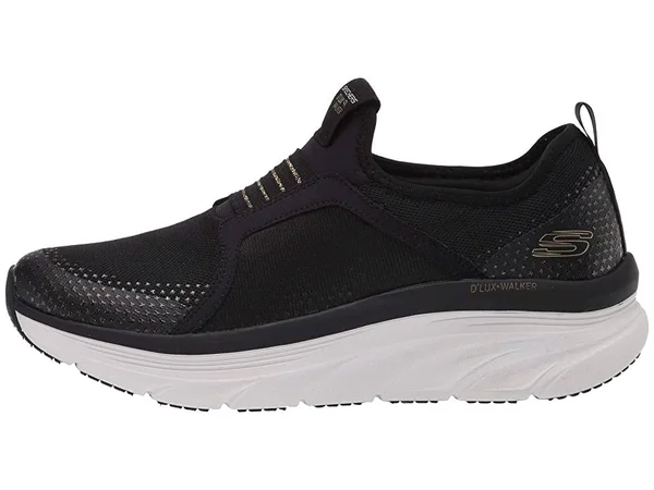 Skechers D&Lux Walker Women's Shoes Black/Gold : 5 B - Medium