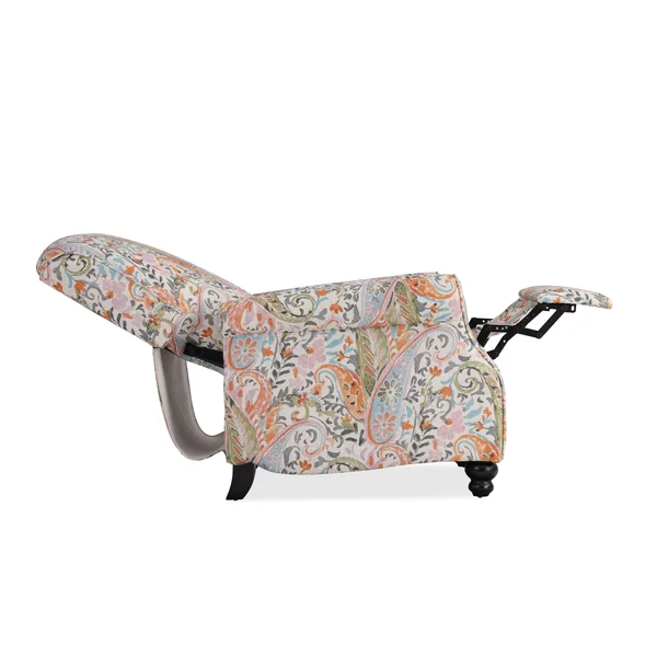 Domesis Panozzo Push Back Recliner Chair Blue Green Suzani