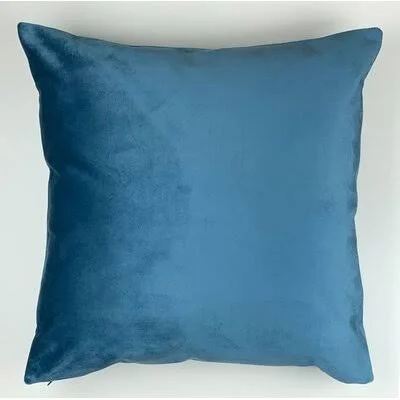 Bergamot Square Pillow Cover Mercer41 Color: Celestial Blue, Size: 24x22 x 24x22
